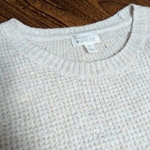 Oatmeal Waffle Knit Sweater